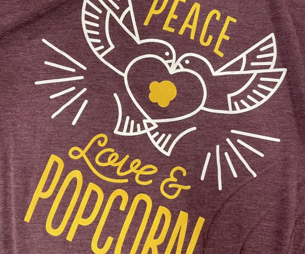 Mountaineer Popcorn Screen printed shirts